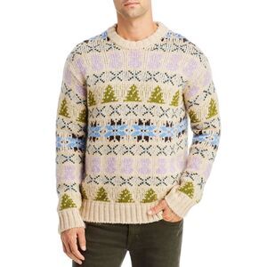 NN07 Sweater Mens Medium Cream Pullover Crew Fair Ilse Wool Alpaca STEIN $370